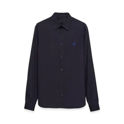 PRADA Cotton Shirt "Blue"