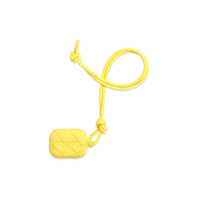 Bottega Veneta Intrecciato Rubber Silicon Airpods Pro Case "Sharbert"