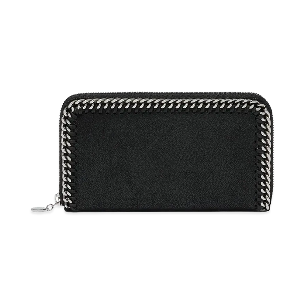STELLA McCARTNEY Women's Shaggy Deer Falabella Wallet "Black"