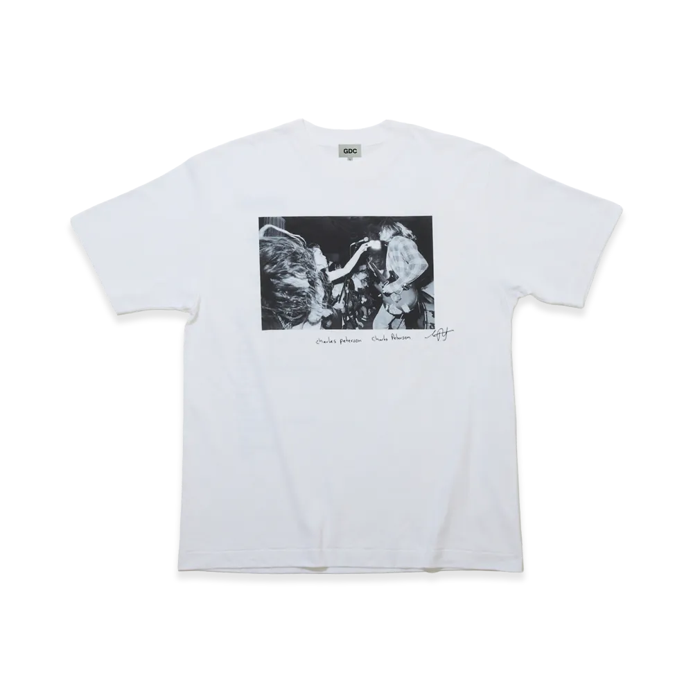 GDC x Charles Peterson x NIRVANA Raji's Finger Point Tee "White"