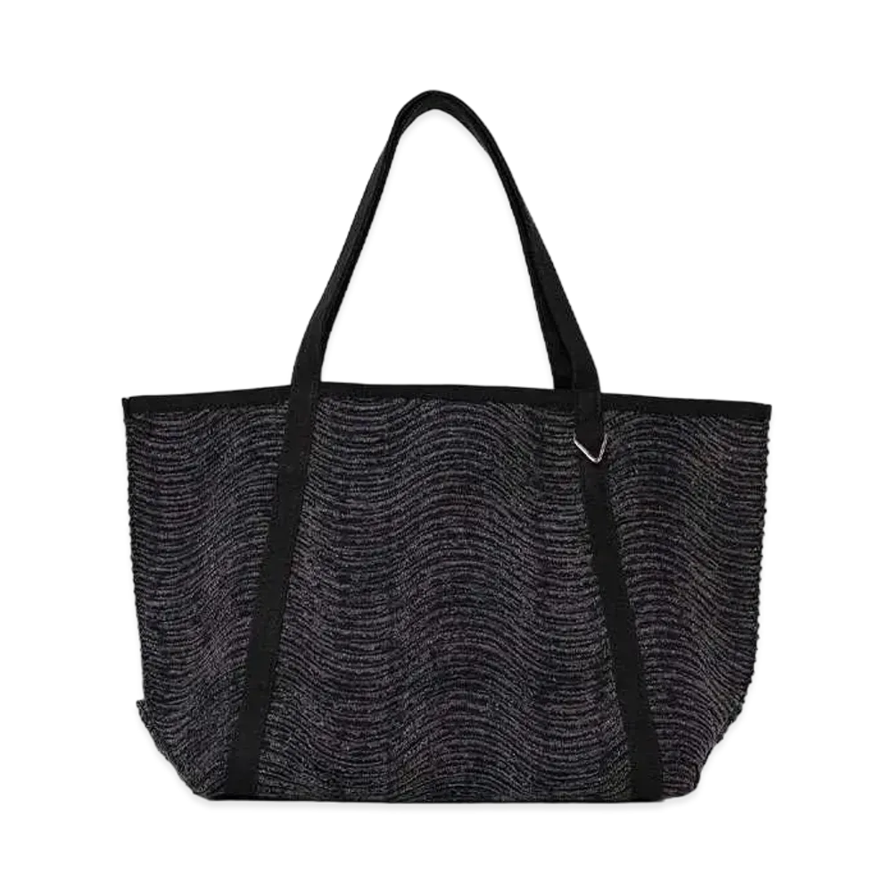 Maison MIHARA YASUHIRO Wave Denim Tote Bag "Black"