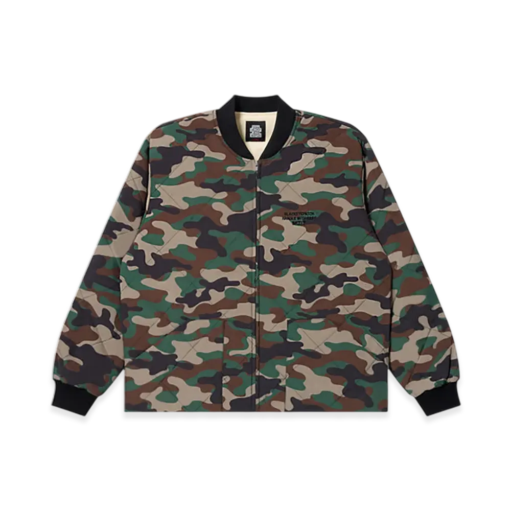 BlackEyePatch HWC Embroidered Quilted Jacket "Woodland Camo"
