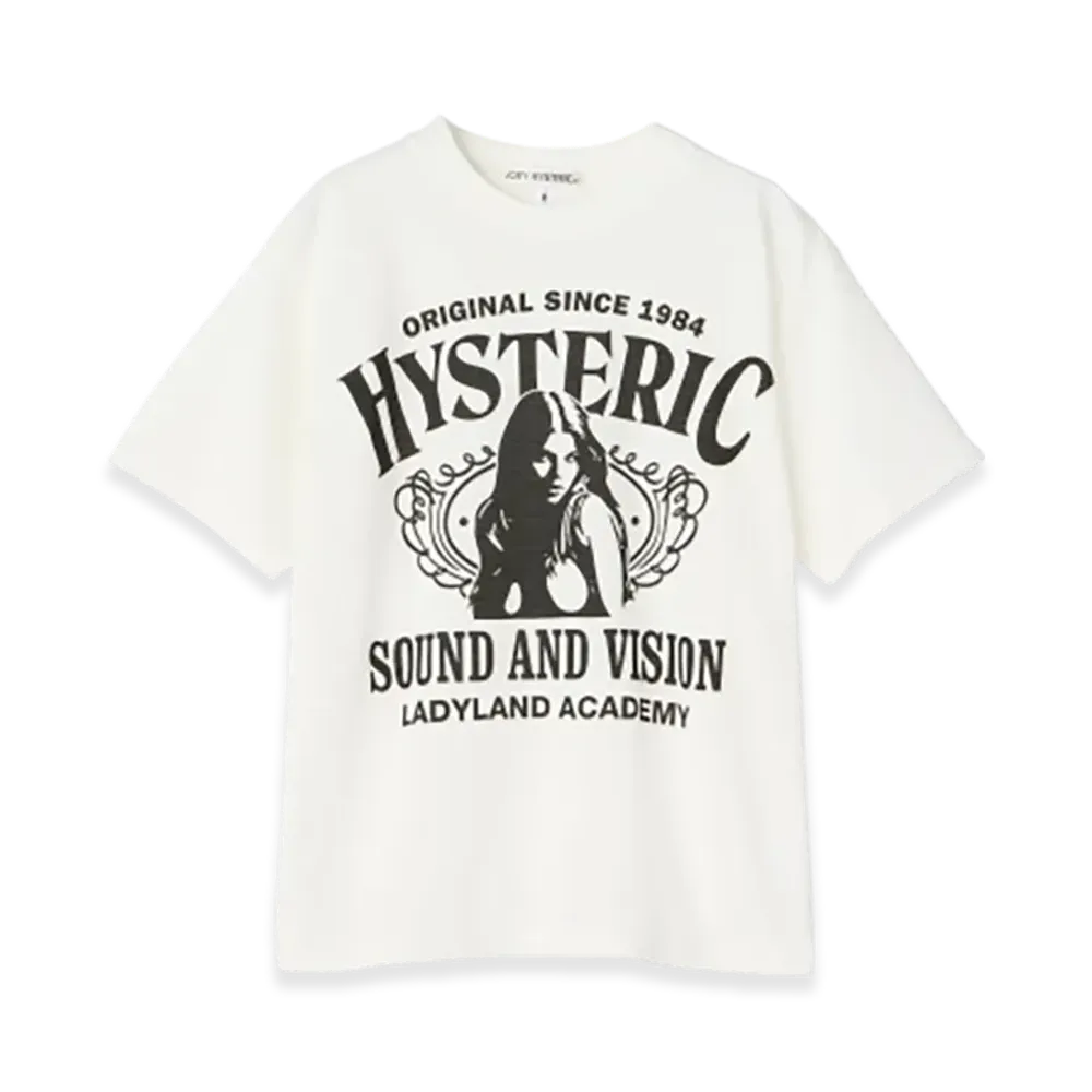 HYSTERIC GLAMOUR Ladyland Academy T-Shirt "White"