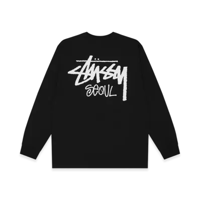 Stussy Stock Seoul LS Tee 2023 "Black"
