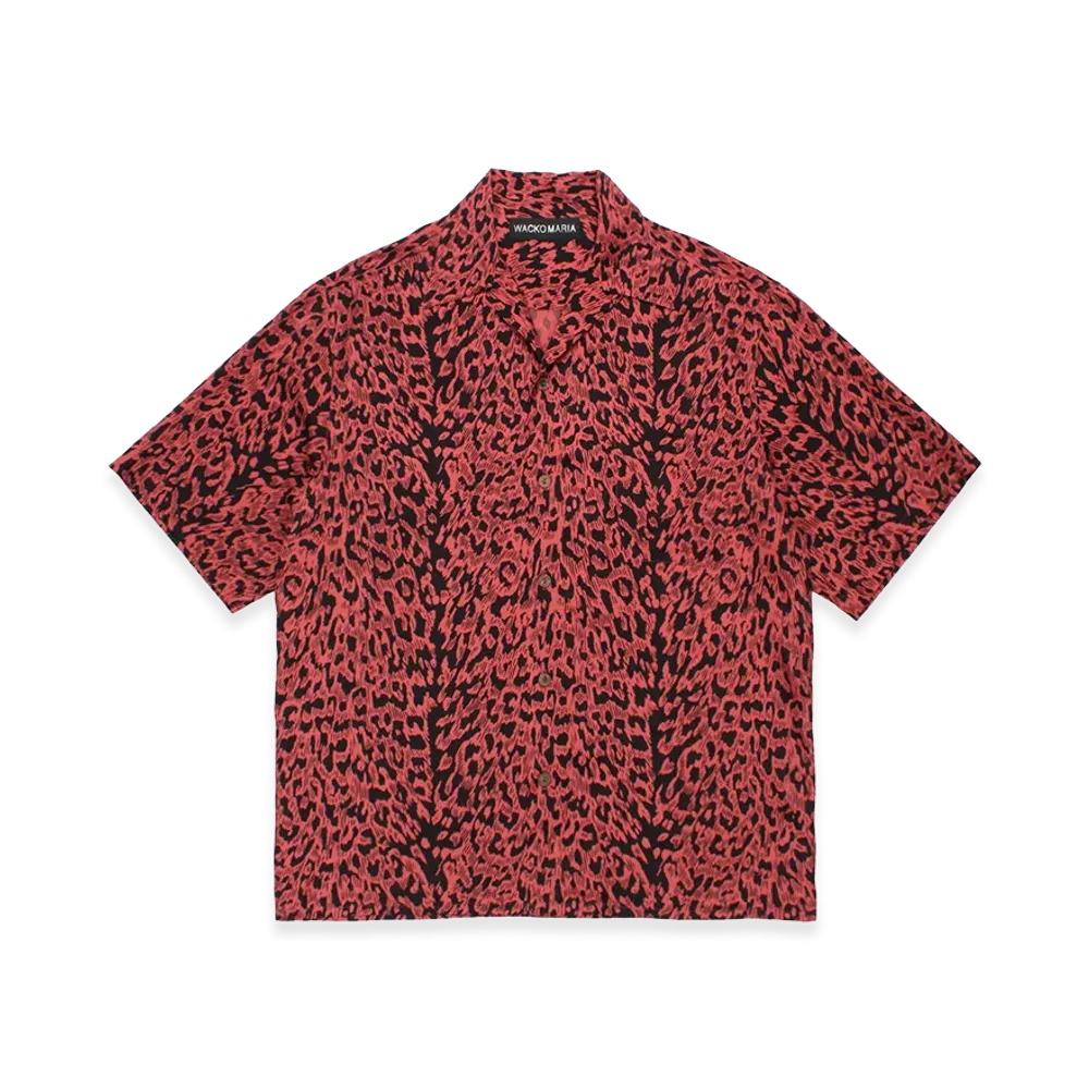 WACKO MARIA Leopard Hawaiian Shirt "Red"