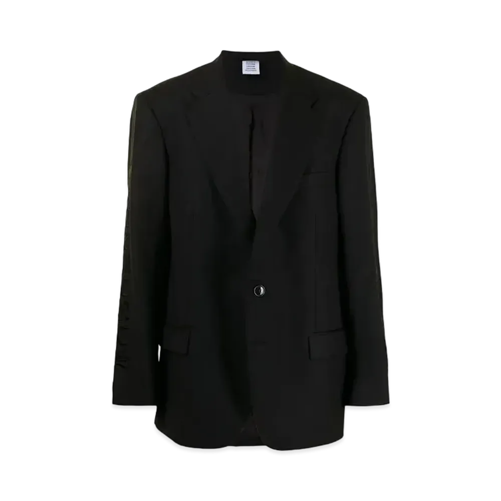VETEMENTS Oversized Single Jacket "Black"