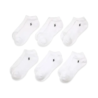 Polo Ralph Lauren 6 Pack Casual Quarter Socks "White"