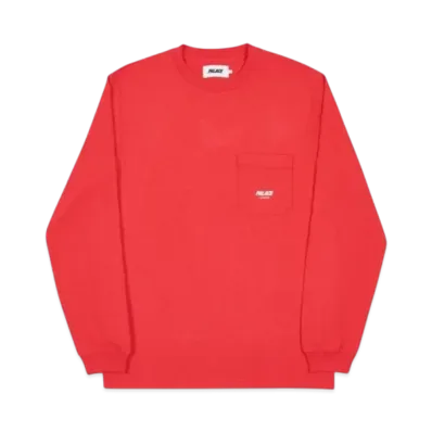 PALACE Slub Pocket Longsleeve "Red"
