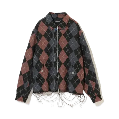 UNDERCOVER Wool Double Zip Blouson "Black Base"