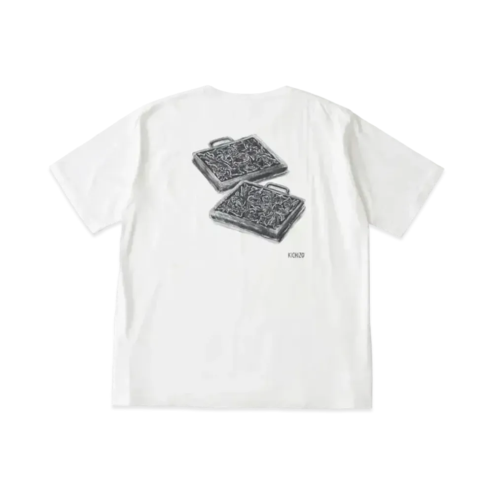 PORTER CLASSIC x Heaven and Hell T-shirt Props PC Original Illustration "White"