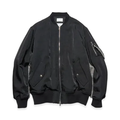 SOPHNET. x Kvadrat Flight Jacket "Black"