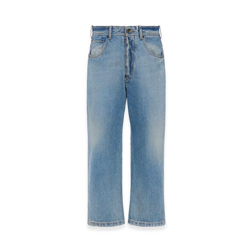 Maison Margiela Straight-Leg Cropped Jeans "Blue Jeans"