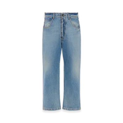 Maison Margiela Straight-Leg Cropped Jeans "Blue Jeans"