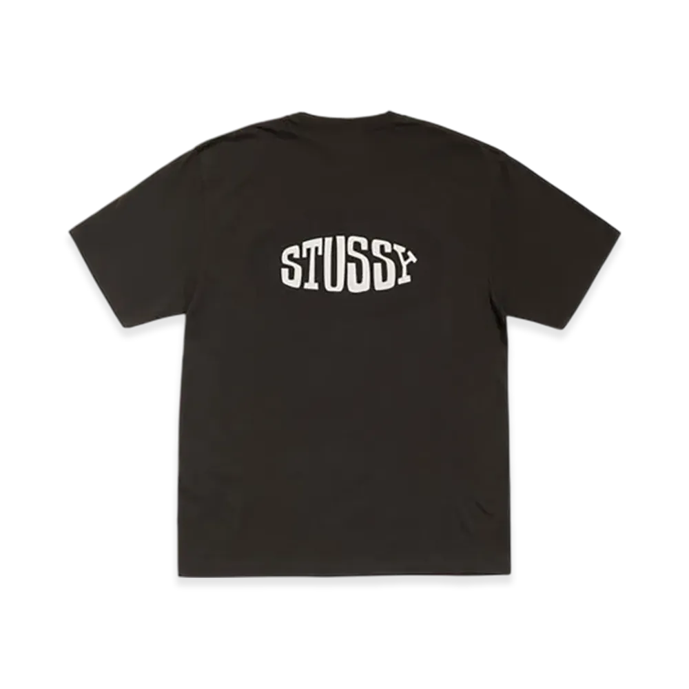 Stussy Tile Oval Tee Pigment Dyed "Faded Black"