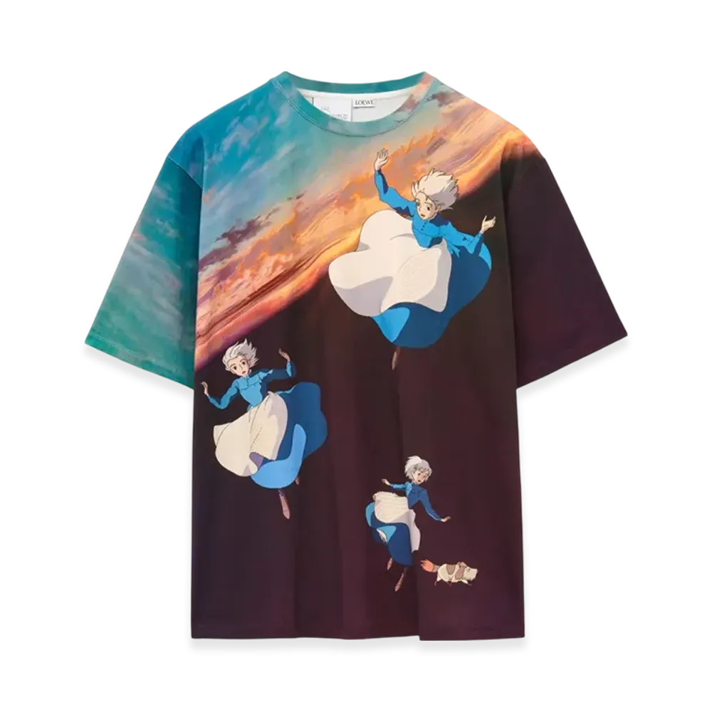 LOEWE x Howl's Moving Castle Sophie T-Shirt in Cotton "Multicolor"
