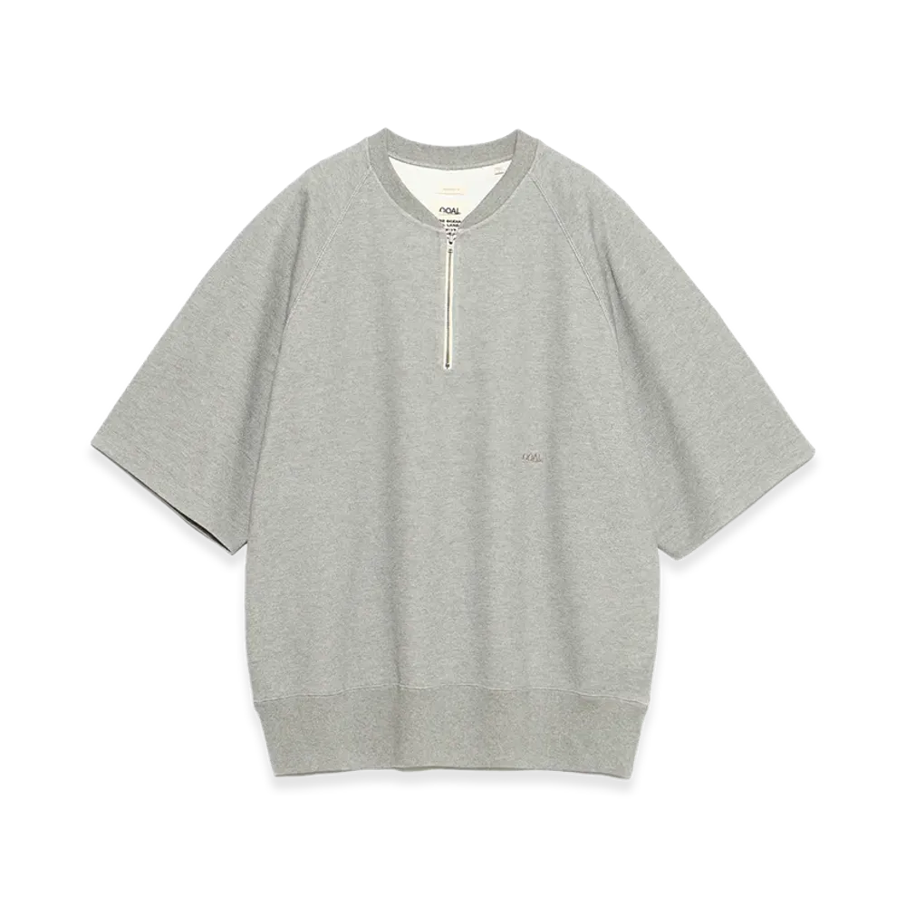 nanamica Harf Zip Sweat "Heather Gray"