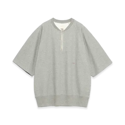 nanamica Harf Zip Sweat "Heather Gray"