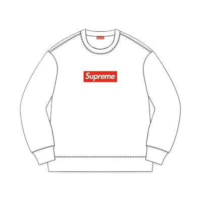 Supreme Box Logo Crewneck "White" (15FW)