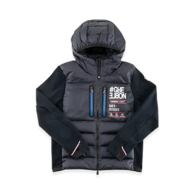 Moncler Men's Down Body Fleece Sleeves Grenoble "Navy"