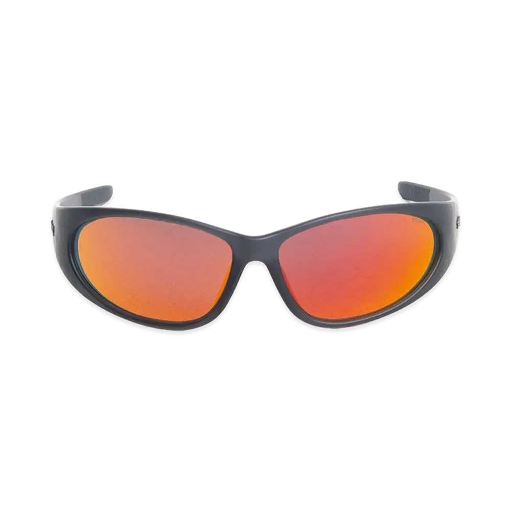 Stussy Adrian Sunglasses "Frost Black/Orange Mirror Lens"
