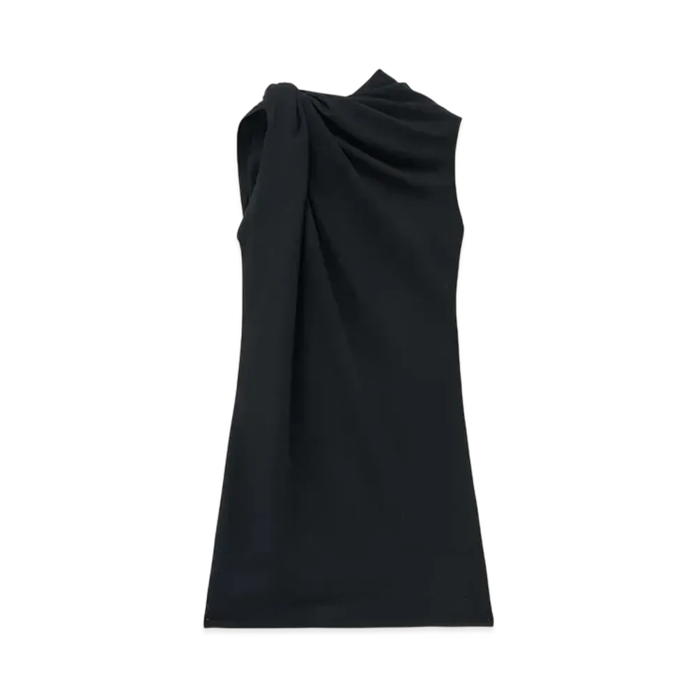 Alexander McQUEEN Knot Detail Mini Dress "Black"