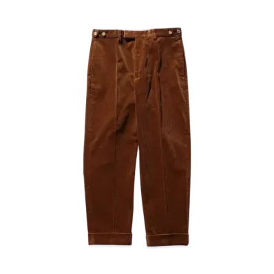 BEAMS IVY Trousers Ankle Cut Corduroy "Brown"