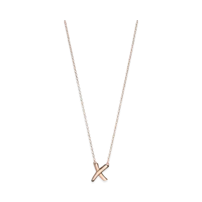 Tiffany & Co. Paloma Picasso Graffiti X Pendant 18K "Rose Gold"