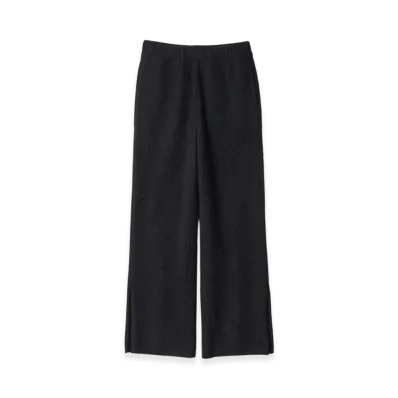ssstein Wool/Alpaca Milled Knit Easy Trousers "Black"