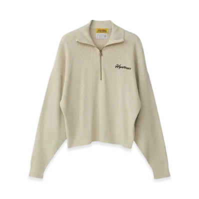 HYSTERIC GLAMOUR Hysteric Motel Half Zip Pullover "Beige"