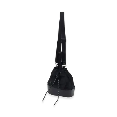 Ground Y Wrinkled Nylon 2 Way Pouch "Black"