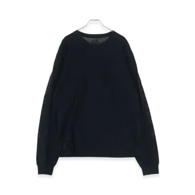 Chrome Hearts Neck Logo L/S T-Shirt "Black"