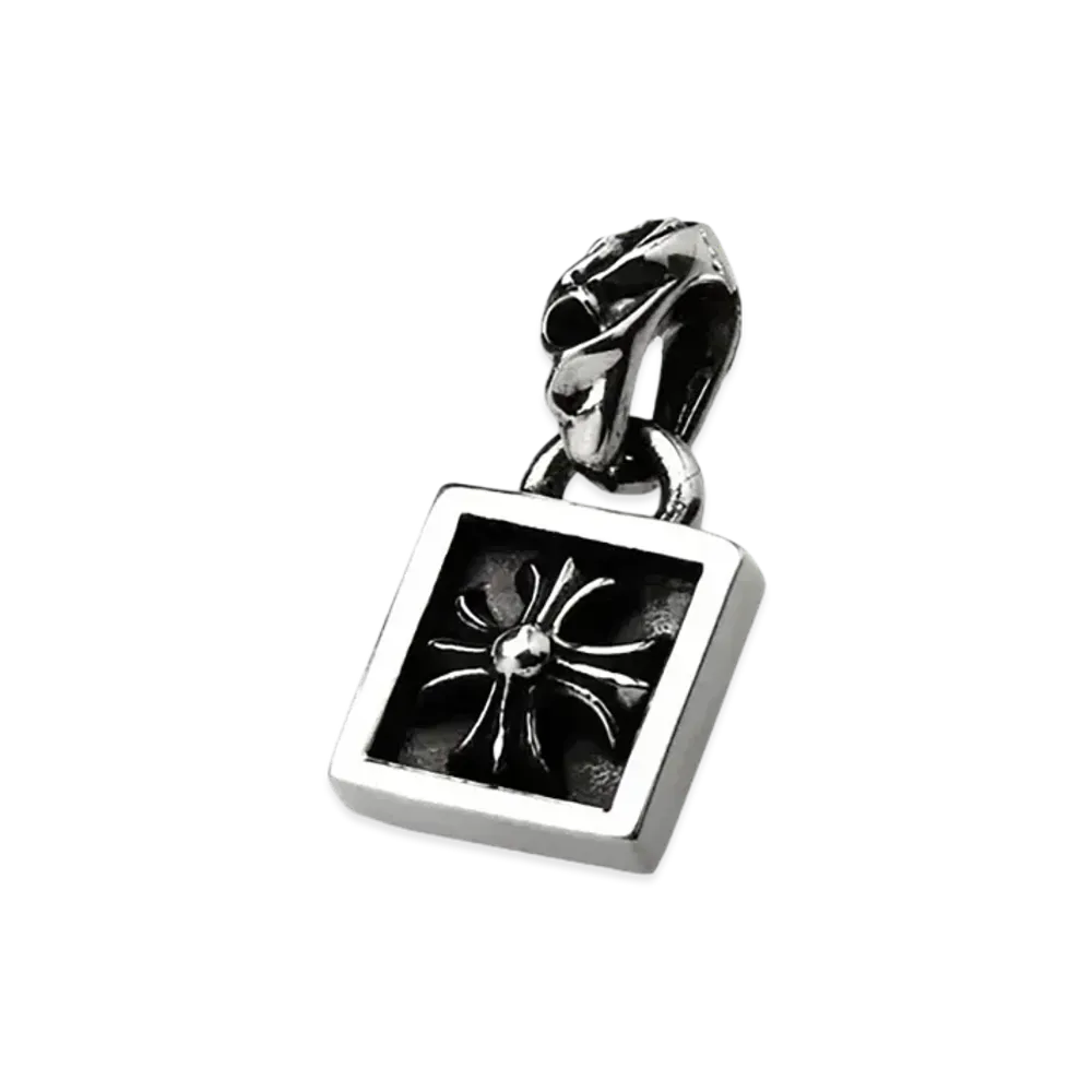 Chrome Hearts Framed CH Plus Charm "Silver"