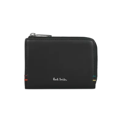 Paul Smith Highlight Stitch Coin / Pass Case "Black"