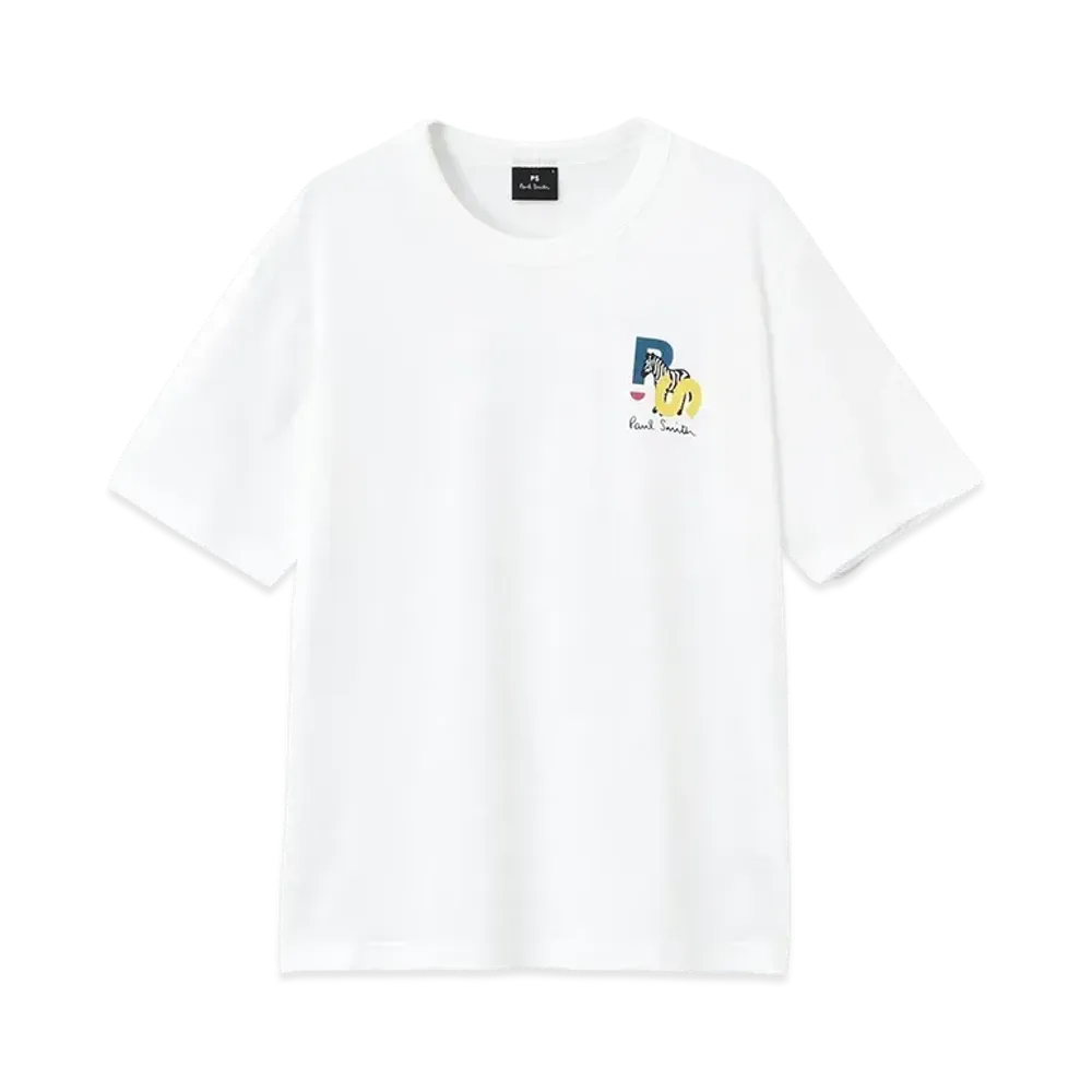 Paul Smith Ps Zebra Tee "White"