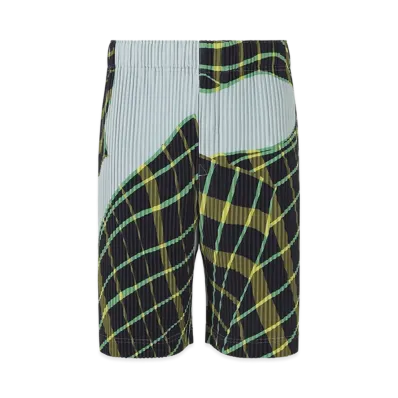 HOMME PLISSE ISSEY MIYAKE Windswept Plaid "Blue Gray"