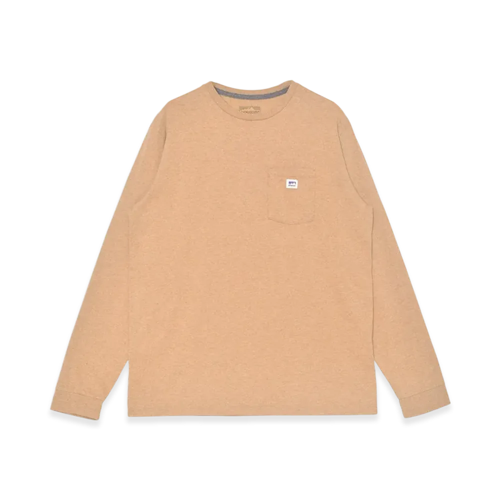 Patagonia Long-Sleeved Shop Sticker Pocket Responsibili T-Shirt "Talon Gold"