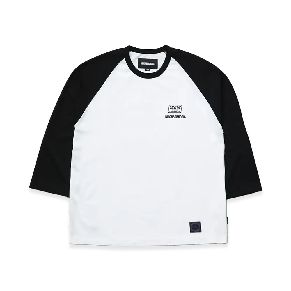 NEIGHBORHOOD x M&M . Classic Raglan 3Q "Black"