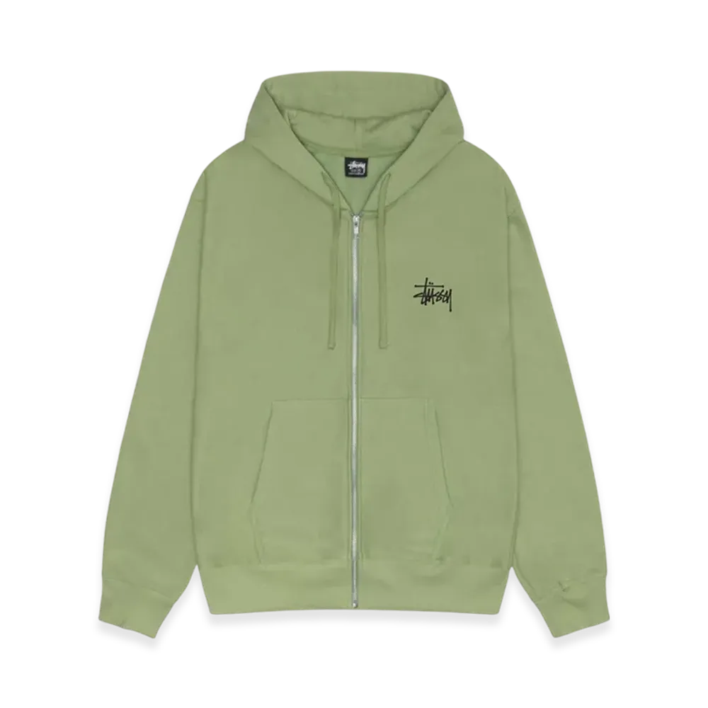 Stussy Basic Stussy Zip Hoodie 2023 "Moss"