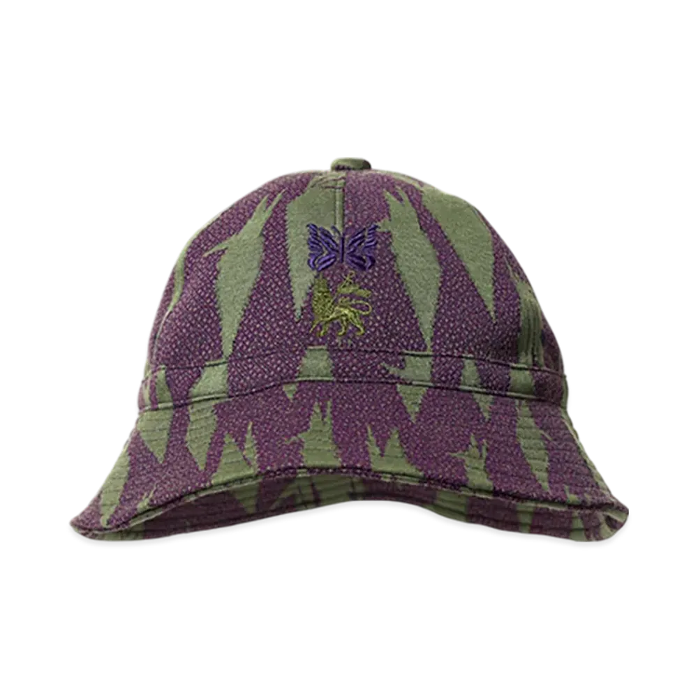 NEEDLES x Sasquatchfabrix. Bucket Hat "Origami Crane" "Purple/Green"