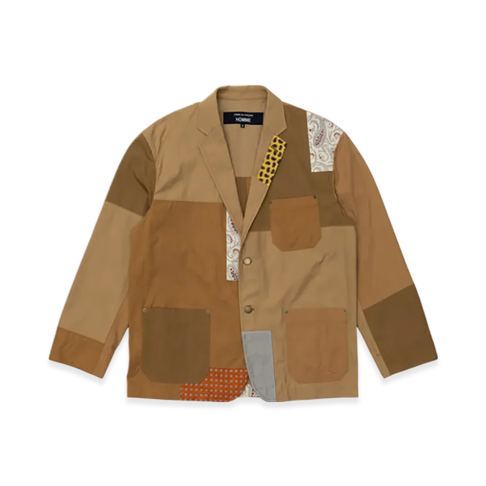 COMME des GARCONS HOMME Cotton Nylon Back Satin "Beige/Mix"