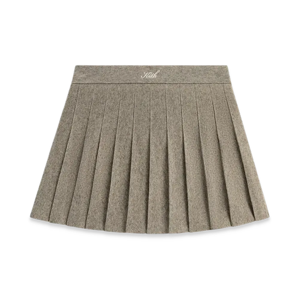 Kith Women's Hana Pleated Sweater Skirt "Grey"
