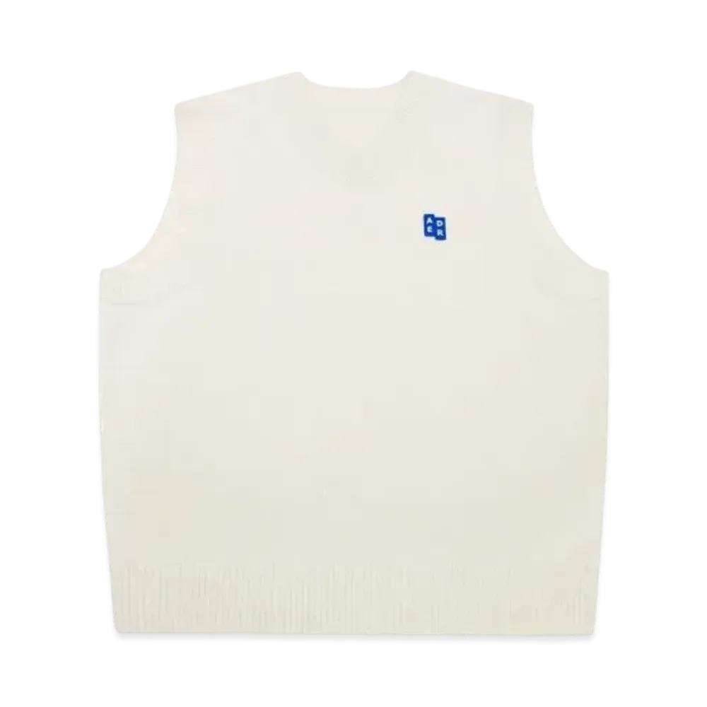 ADERERROR Tag Knit Vest 01 "Off White"