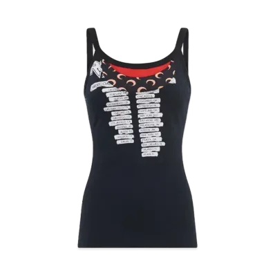 Marine Serre Regenerated Graphic T-Shirt Tank Top "Red"