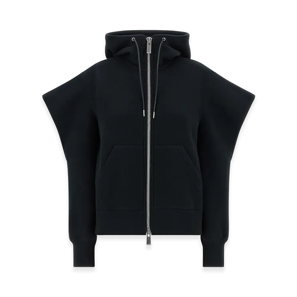 sacai Women's Sponge Hoodie "Black"