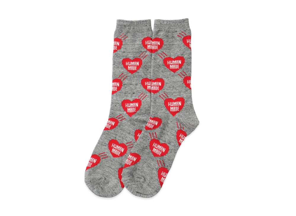HUMAN MADE Heart Socks "Gray"
