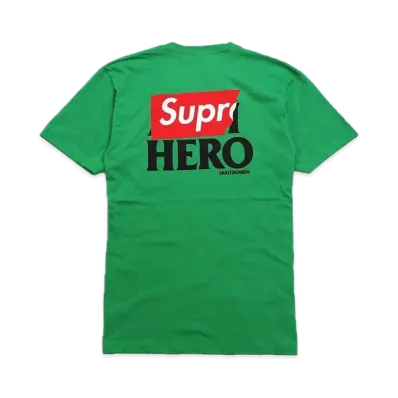Supreme x ANTIHERO Logo Pocket Tee "Green"