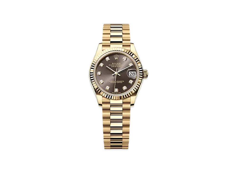 ROLEX Datejust 31mm Yellow Gold 278278 "Dark Grey"