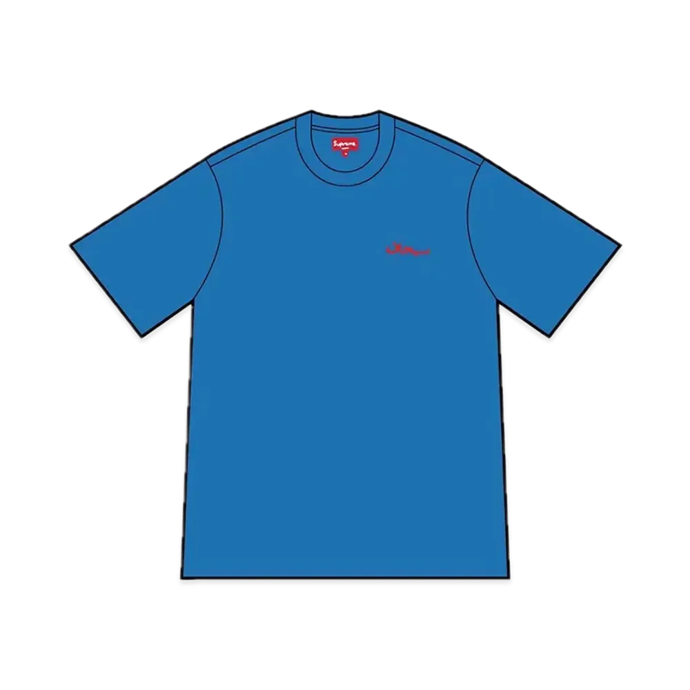 Supreme Arabic Logo Washed S/S Tee "Blue"