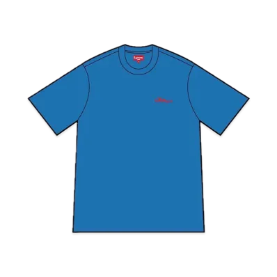 Supreme Arabic Logo Washed S/S Tee "Blue"