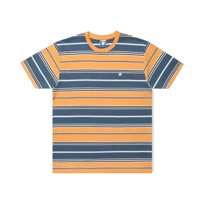 UNDEFEATED Striped S/S Tee "Orange"